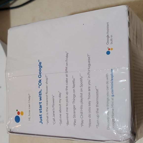 Google Home Mini, Charcoal 1st Gen, New in Box - Picture 4 of 5